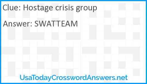 Hostage crisis group Answer