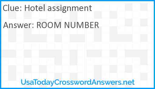 Hotel assignment Answer