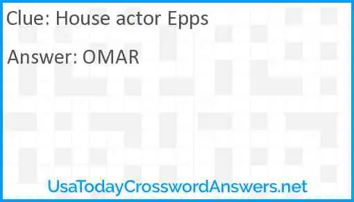 House actor Epps Answer