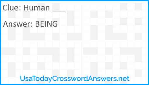 Human ___ Answer