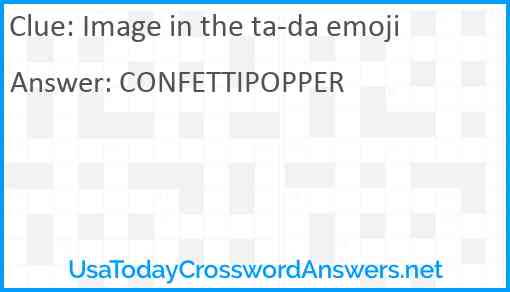 Image in the ta-da emoji Answer