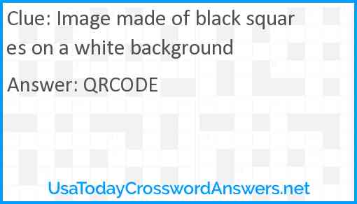 Image made of black squares on a white background Answer