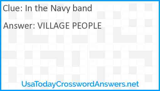 In the Navy band Answer