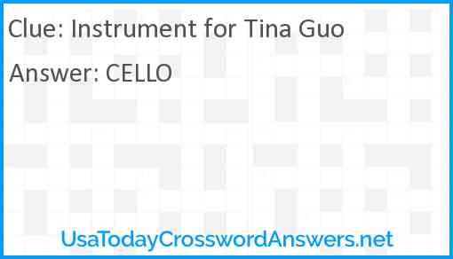 Instrument for Tina Guo Answer