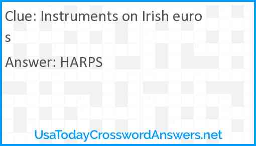 Instruments on Irish euros Answer