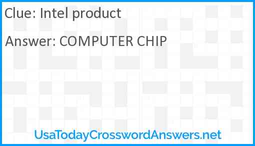 Intel product Answer