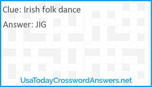 Irish folk dance Answer