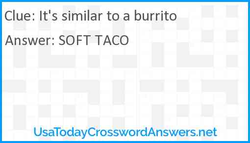 It's similar to a burrito Answer