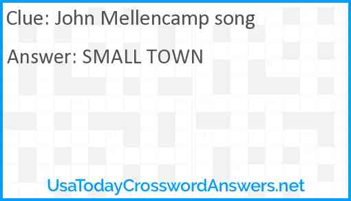 John Mellencamp song Answer
