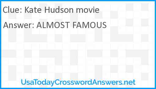 Kate Hudson movie Answer
