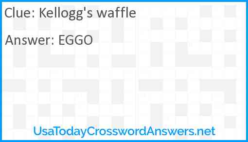Kellogg's waffle Answer