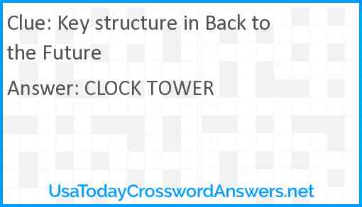 Key structure in Back to the Future Answer