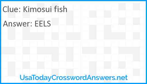Kimosui fish Answer