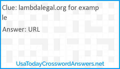 lambdalegal.org for example Answer