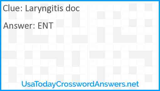 Laryngitis doc Answer
