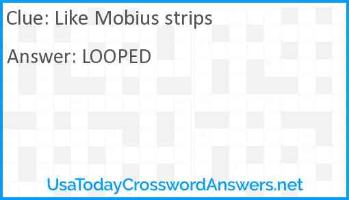 Like Mobius strips Answer
