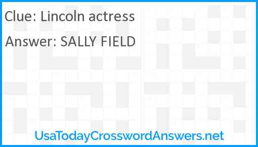 Lincoln actress Answer