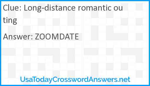 Long-distance romantic outing Answer