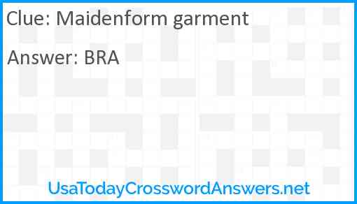 Maidenform garment Answer