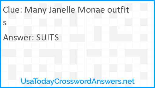 Many Janelle Monae outfits Answer