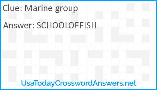 Marine group Answer