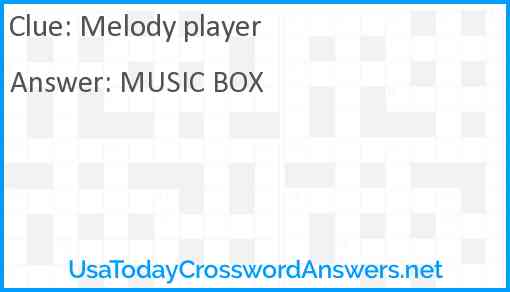 Melody player Answer