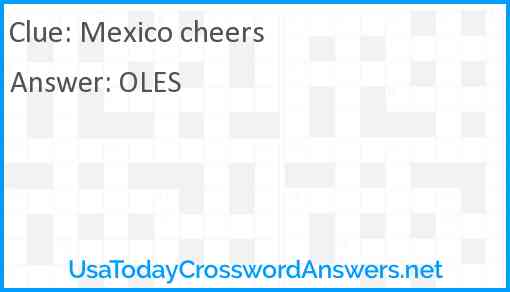 Mexico cheers Answer