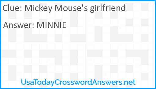 Mickey Mouse's girlfriend Answer