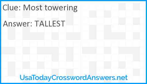 Most towering Answer