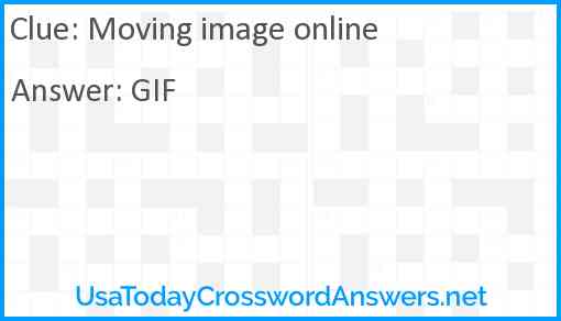 Moving image online Answer