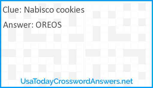 Nabisco cookies Answer