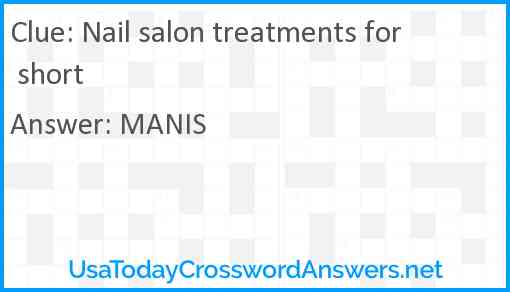 Nail salon treatments for short Answer