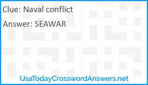Naval conflict Answer