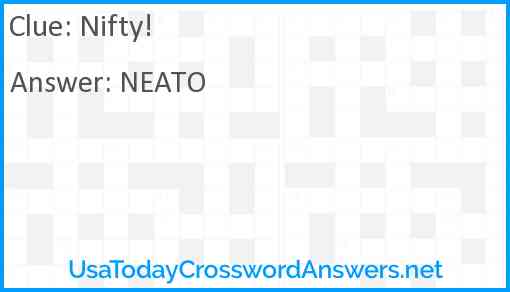 Nifty! Answer