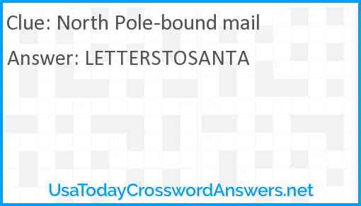 North Pole-bound mail Answer