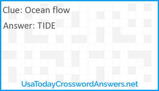 Ocean flow Answer