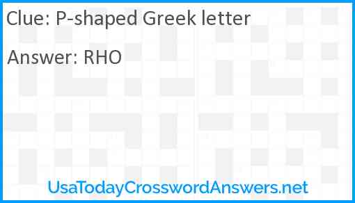 P-shaped Greek letter Answer