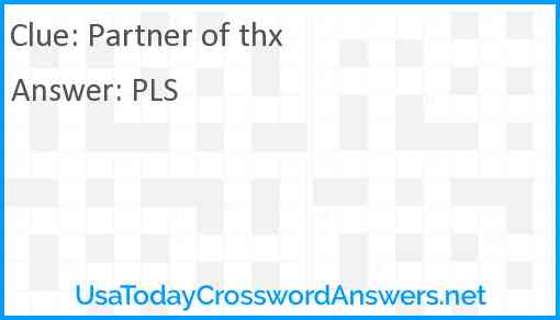 Partner of thx Answer