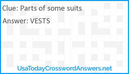 Parts of some suits Answer