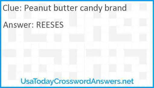Peanut butter candy brand Answer