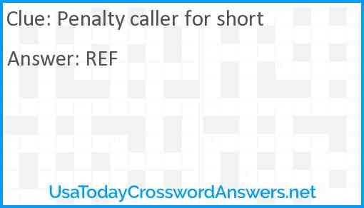 Penalty caller for short Answer