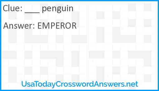___ penguin Answer