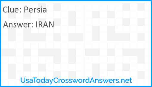 Persia Answer