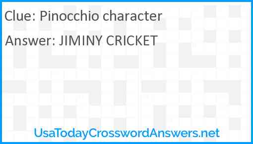 Pinocchio character Answer
