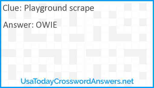 Playground scrape Answer