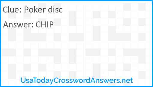 Poker disc Answer