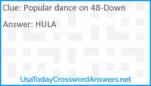 Popular dance on 48-Down Answer
