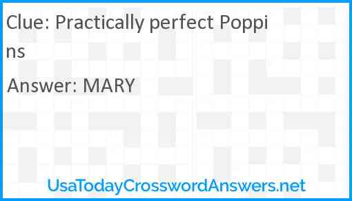Practically perfect Poppins Answer