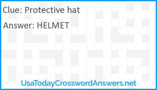Protective hat Answer