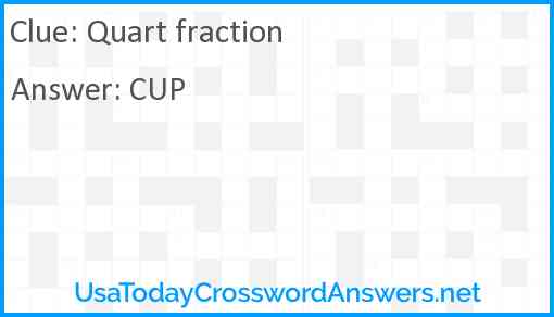 Quart fraction Answer
